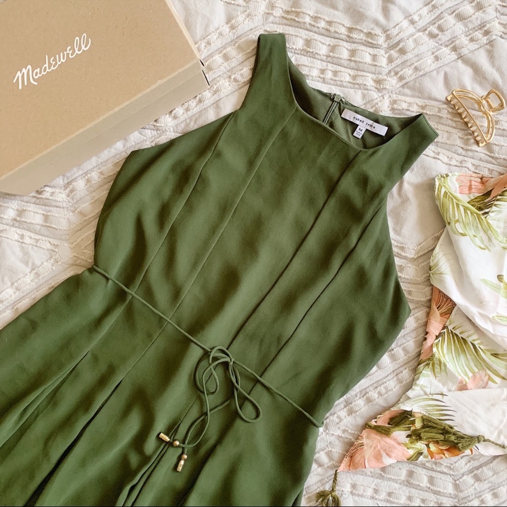 Lovely olive mini dress